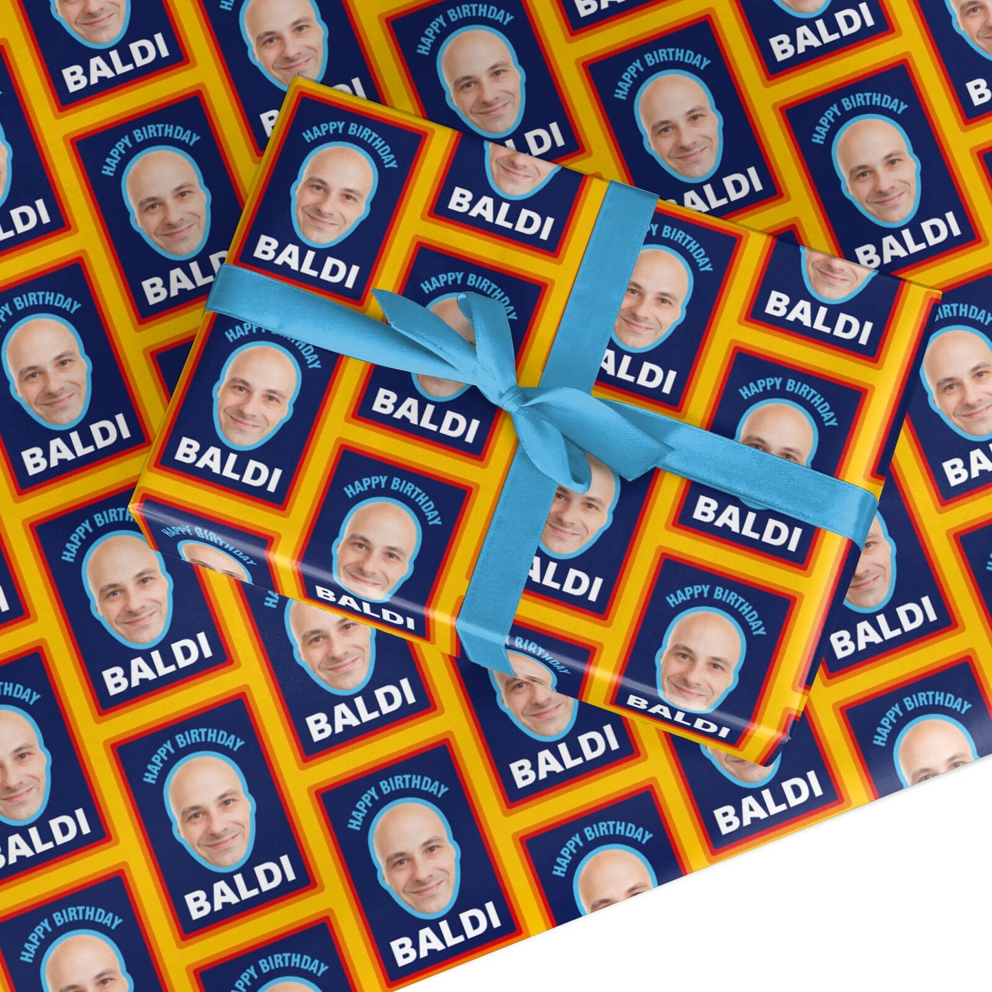 Personalised Photo Baldi Birthday Custom Wrapping Paper