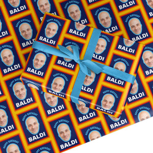 Personalised Photo Baldi Birthday Wrapping Paper