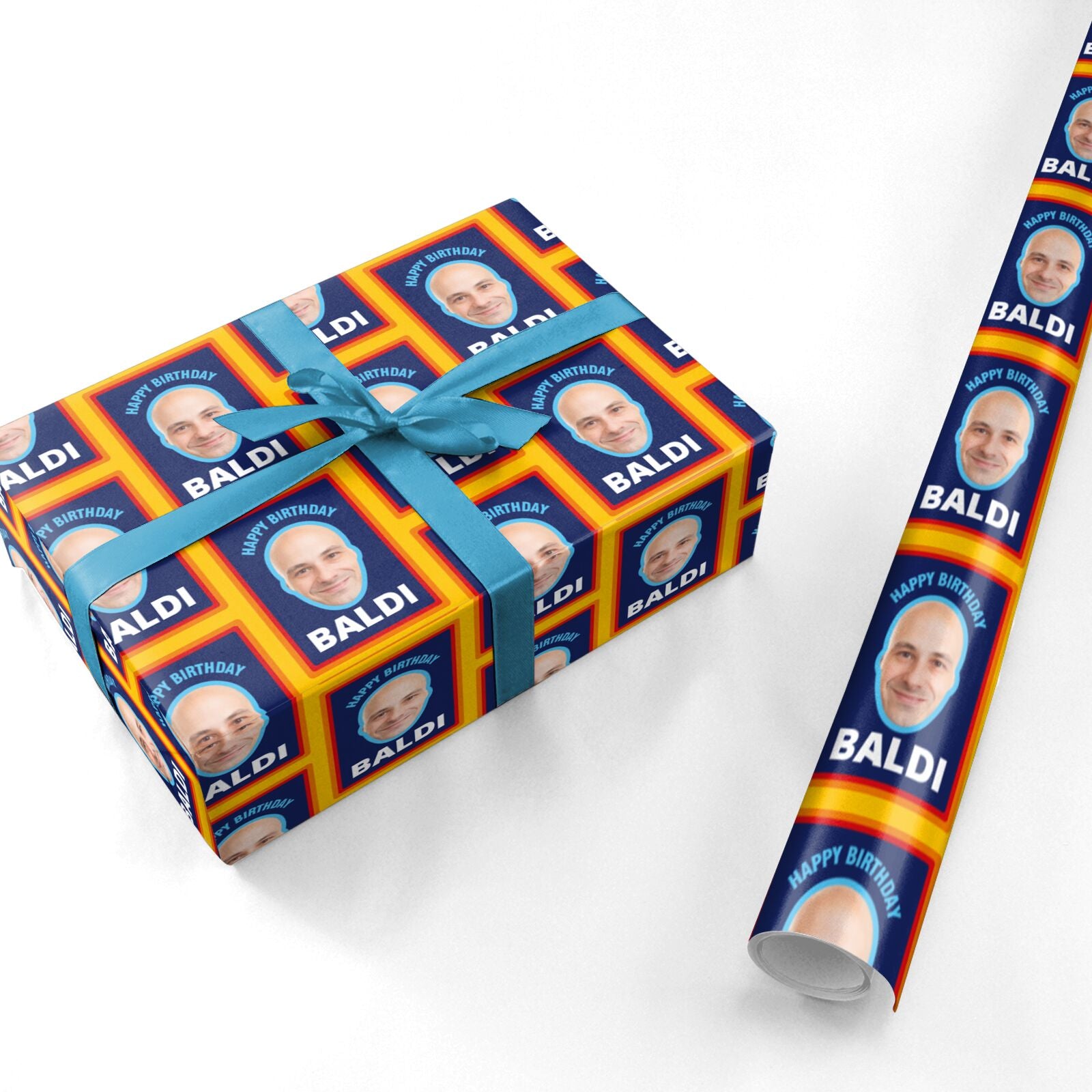 Personalised Photo Baldi Birthday Personalised Wrapping Paper