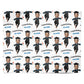 Personalised Photo Face Graduation Personalised Wrapping Paper Alternative