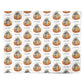 Personalised Pumpkin Bow Personalised Wrapping Paper Alternative