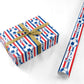 Personalised Red White Blue Football Personalised Wrapping Paper