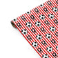 Personalised Red White Football Personalised Gift Wrap