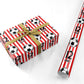 Personalised Red White Football Personalised Wrapping Paper