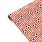 Personalised Red White Yellow Football Personalised Gift Wrap