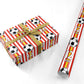 Personalised Red White Yellow Football Personalised Wrapping Paper