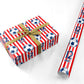 Personalised Red and White Football Personalised Wrapping Paper