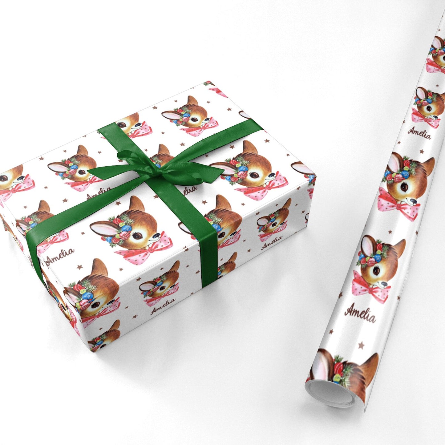 Personalised Reindeer Christmas Personalised Wrapping Paper