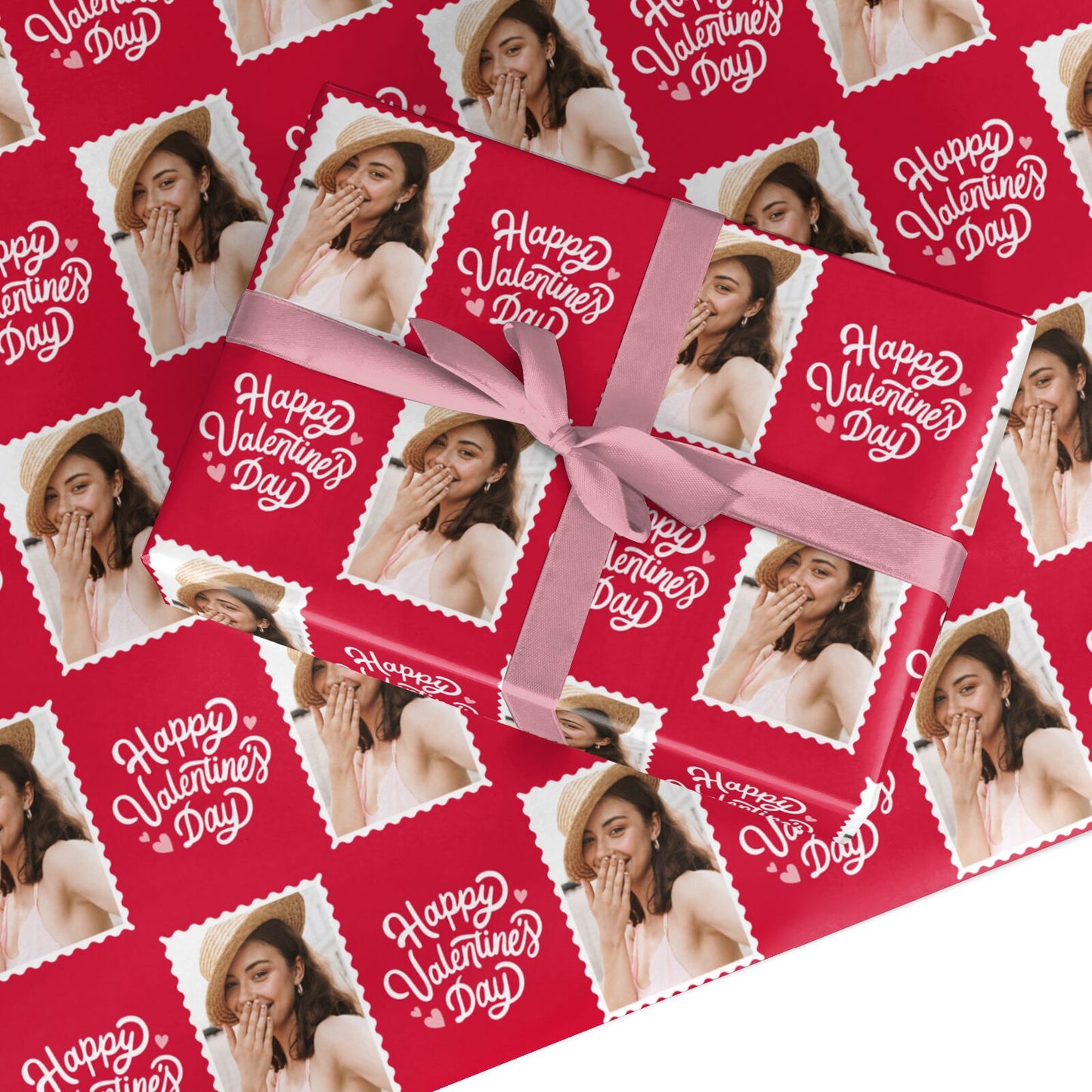 Personalised Valentines Photo Custom Wrapping Paper