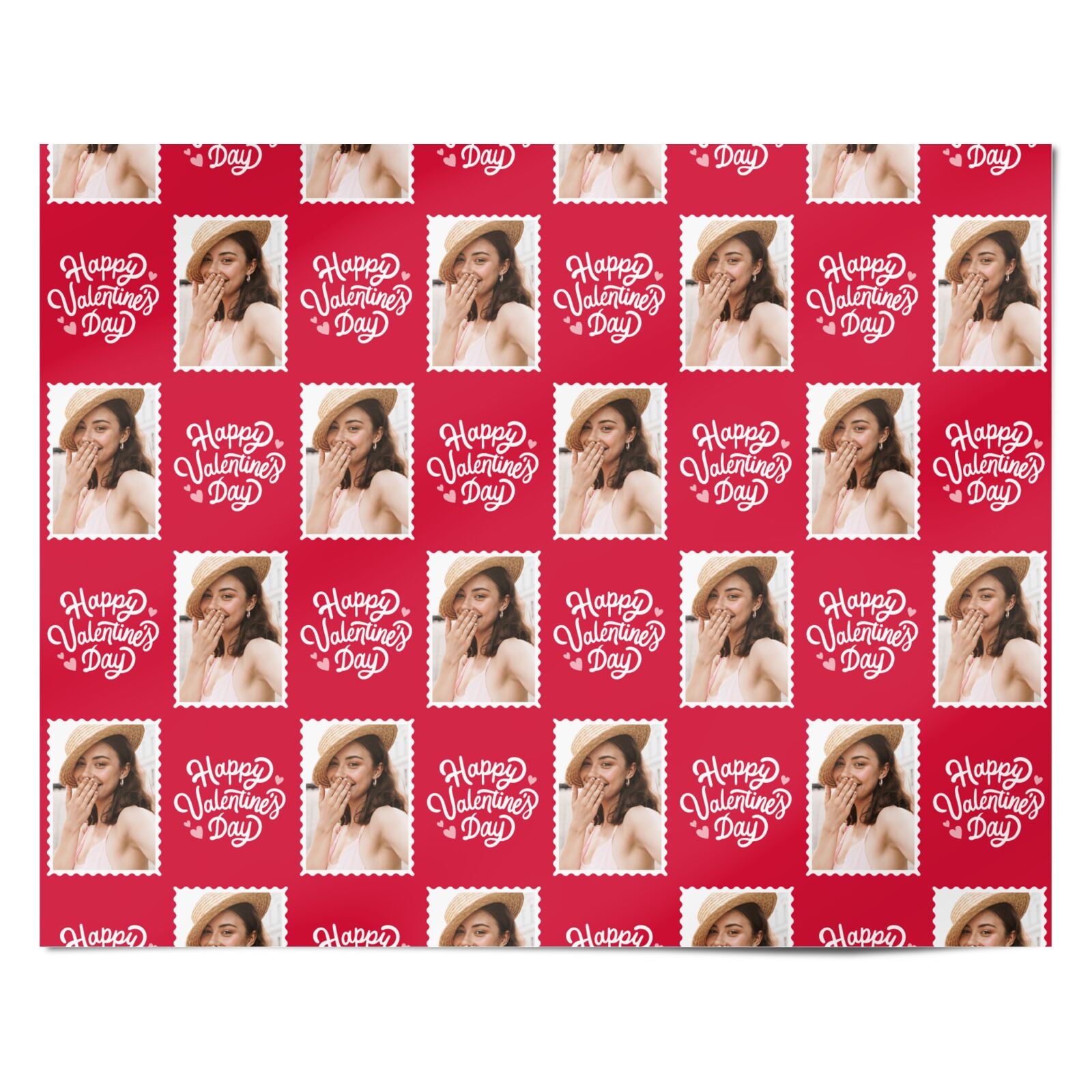 Personalised Valentines Photo Personalised Wrapping Paper Alternative