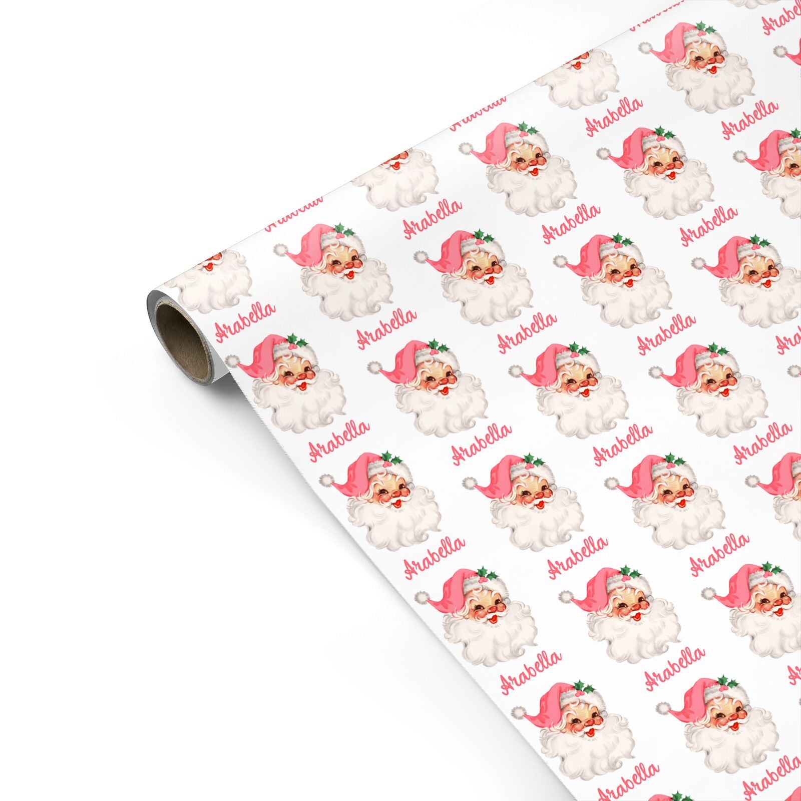 Personalised Vintage Santa Christmas Personalised Gift Wrap