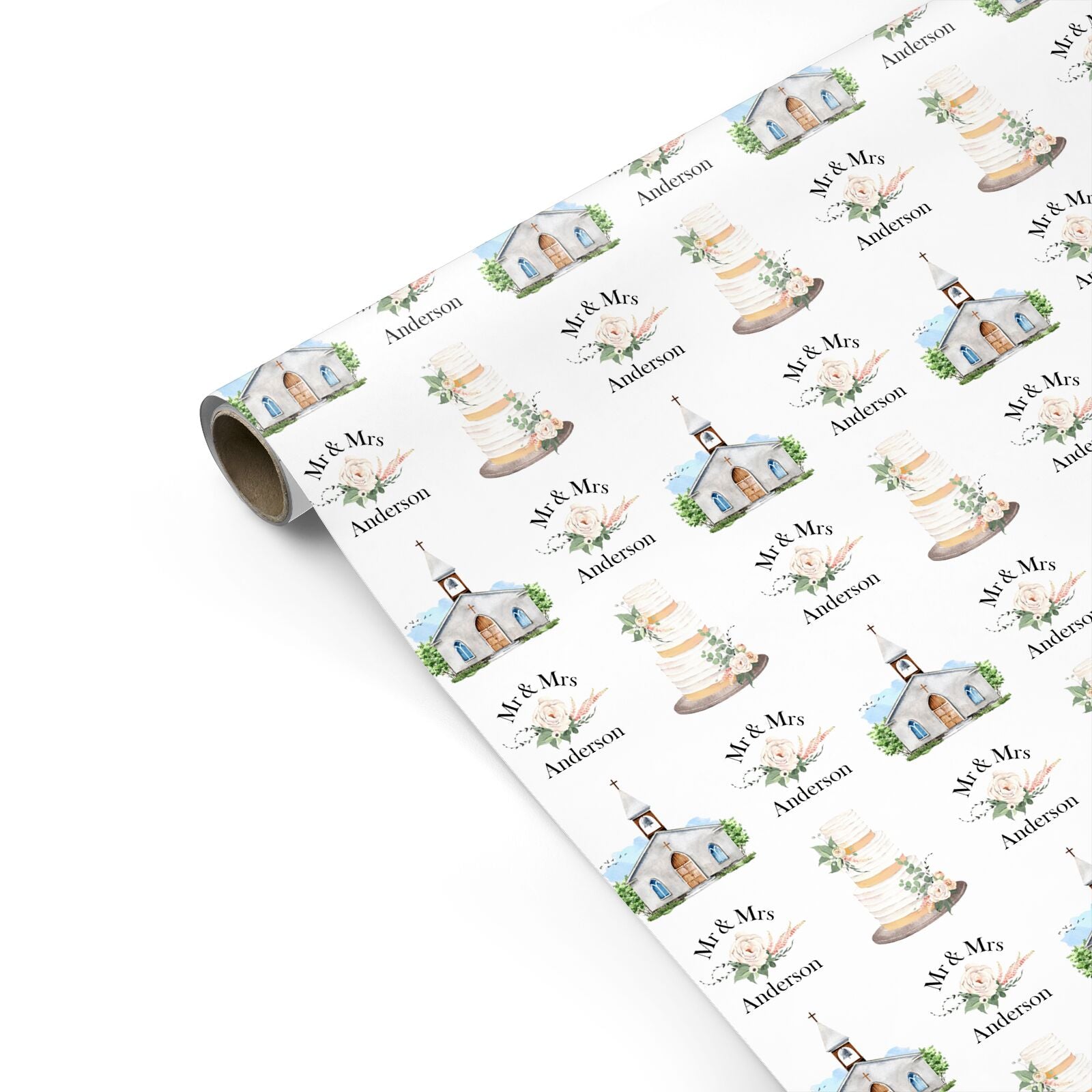 Personalised Wedding Couple Personalised Gift Wrap