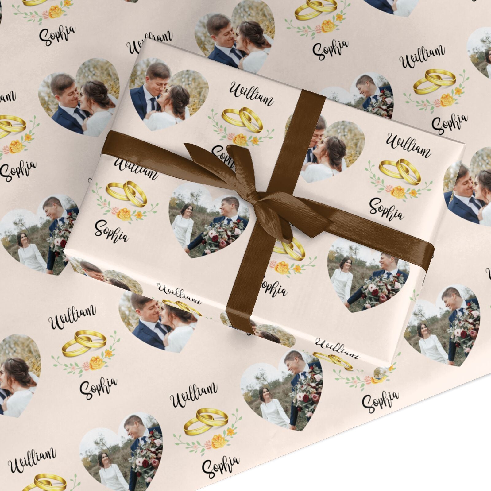 Personalised Wedding Custom Wrapping Paper