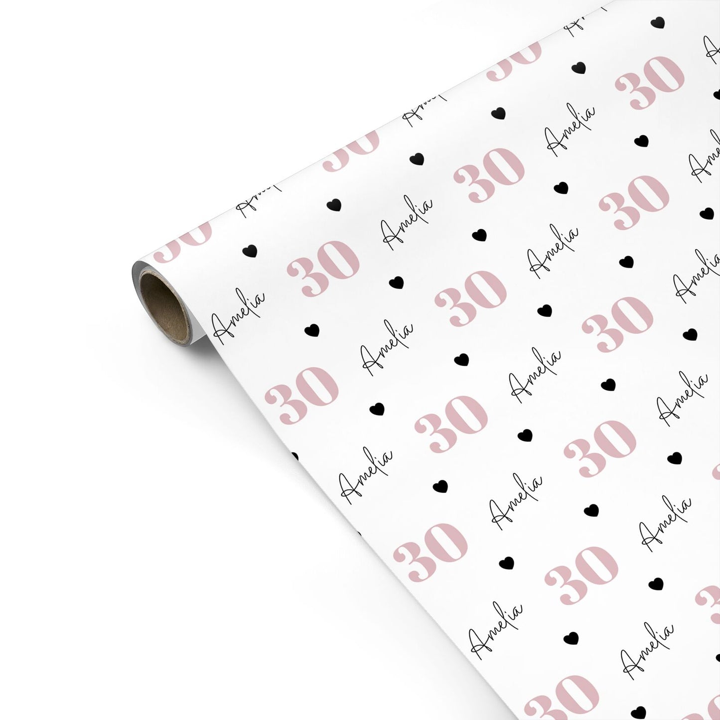 Personalised Womens Birthday Name and Age Personalised Gift Wrap