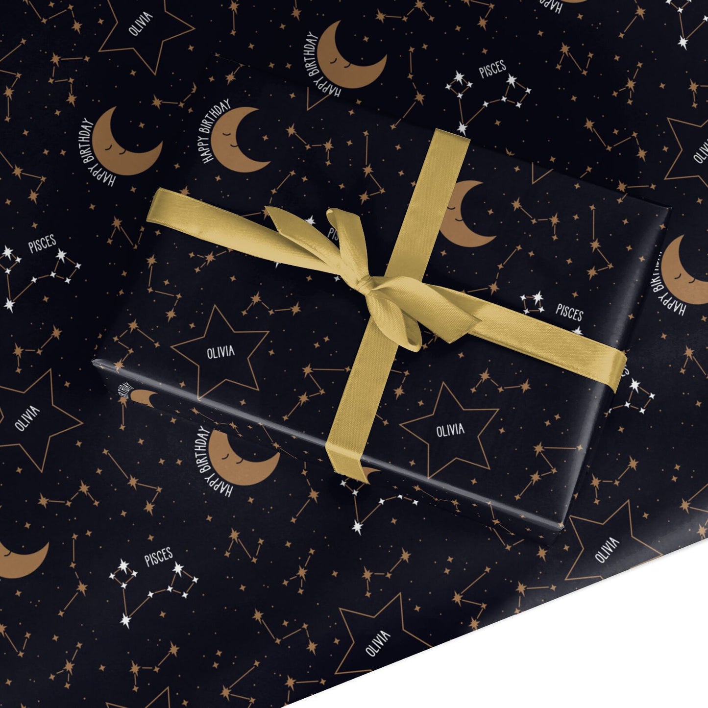 Personalised Zodiac Birthday Custom Wrapping Paper