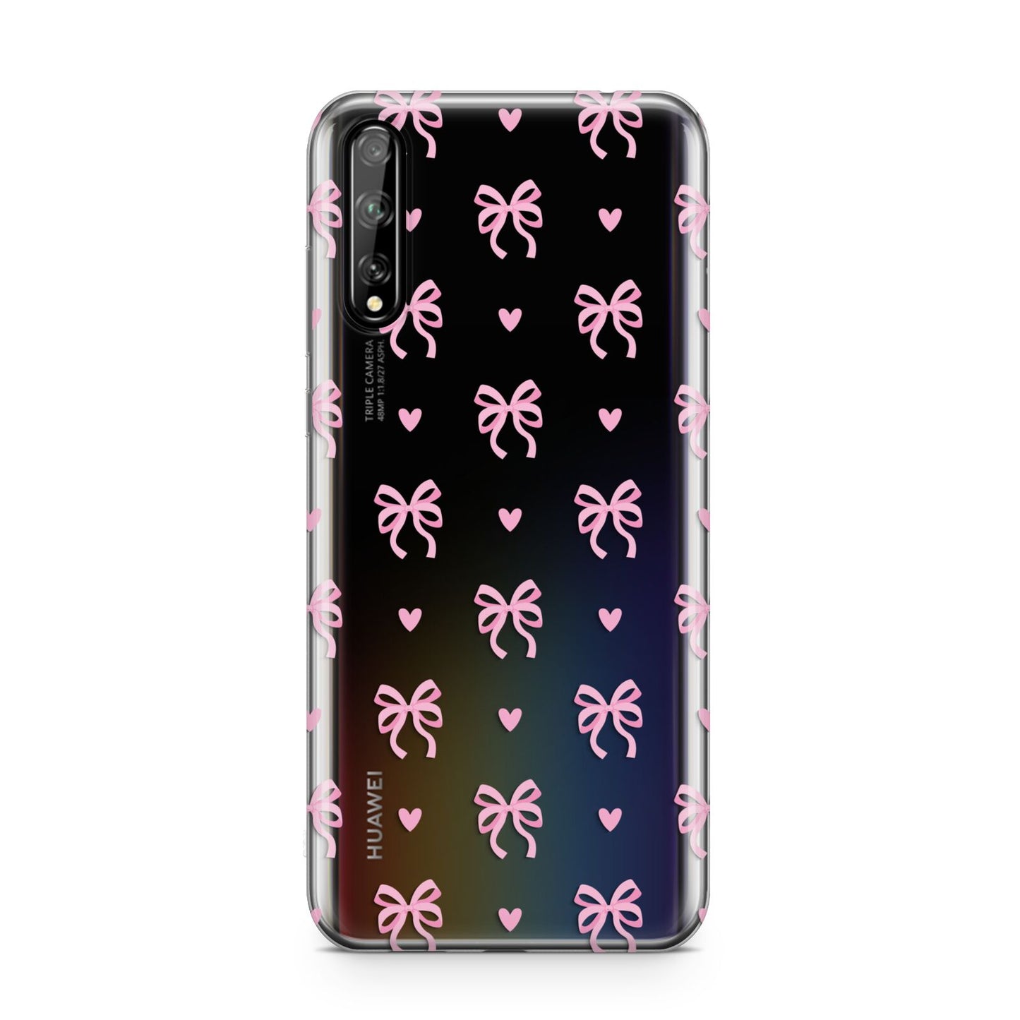 Pink Bow and Heart Huawei Enjoy 10s Phone Case