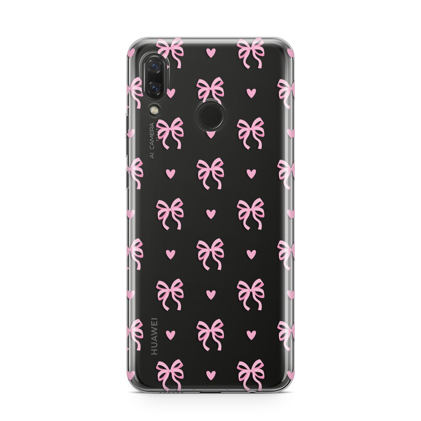 Pink Bow and Heart Huawei Nova 3 Phone Case