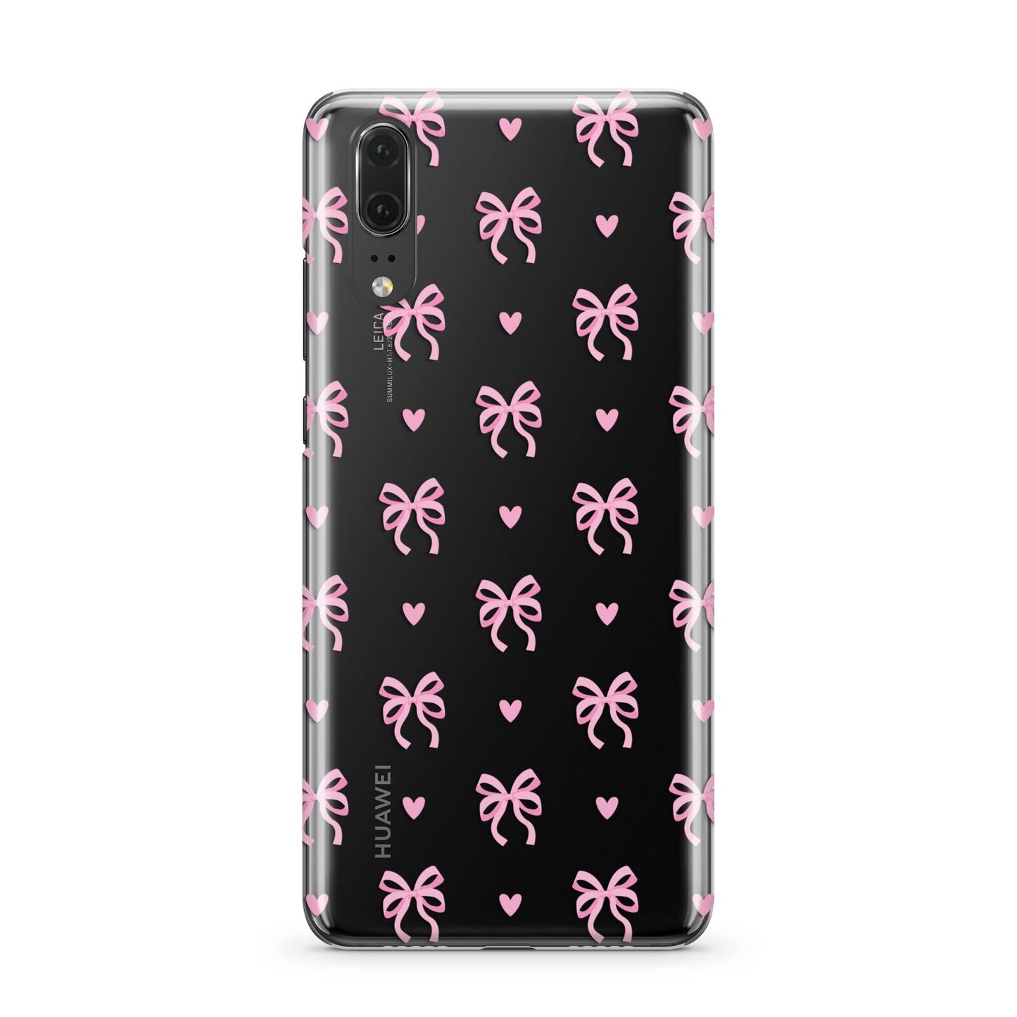 Pink Bow and Heart Huawei P20 Phone Case