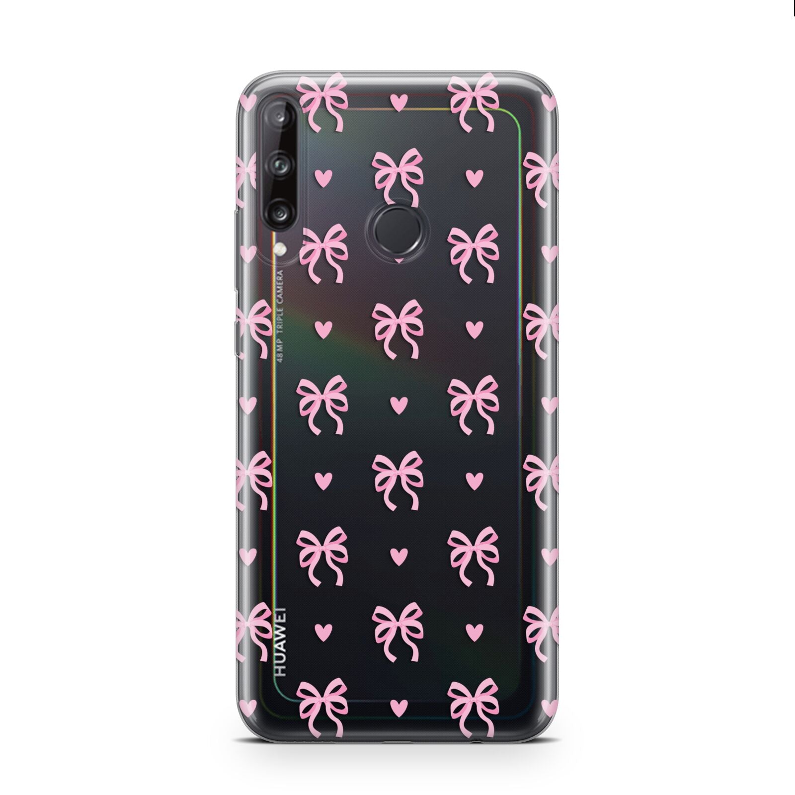 Pink Bow and Heart Huawei P40 Lite E Phone Case