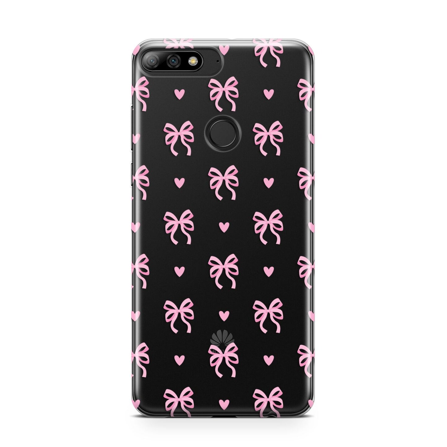 Pink Bow and Heart Huawei Y7 2018