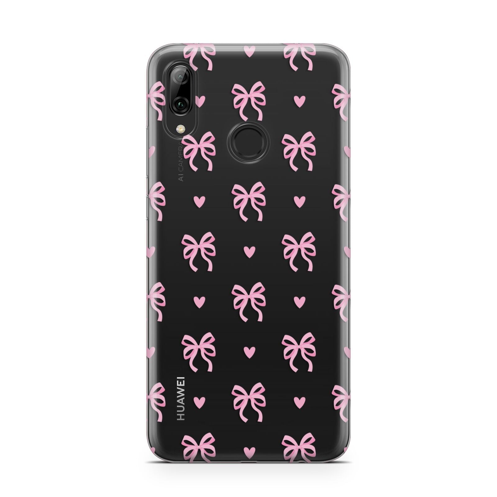 Pink Bow and Heart Huawei Y7 2019