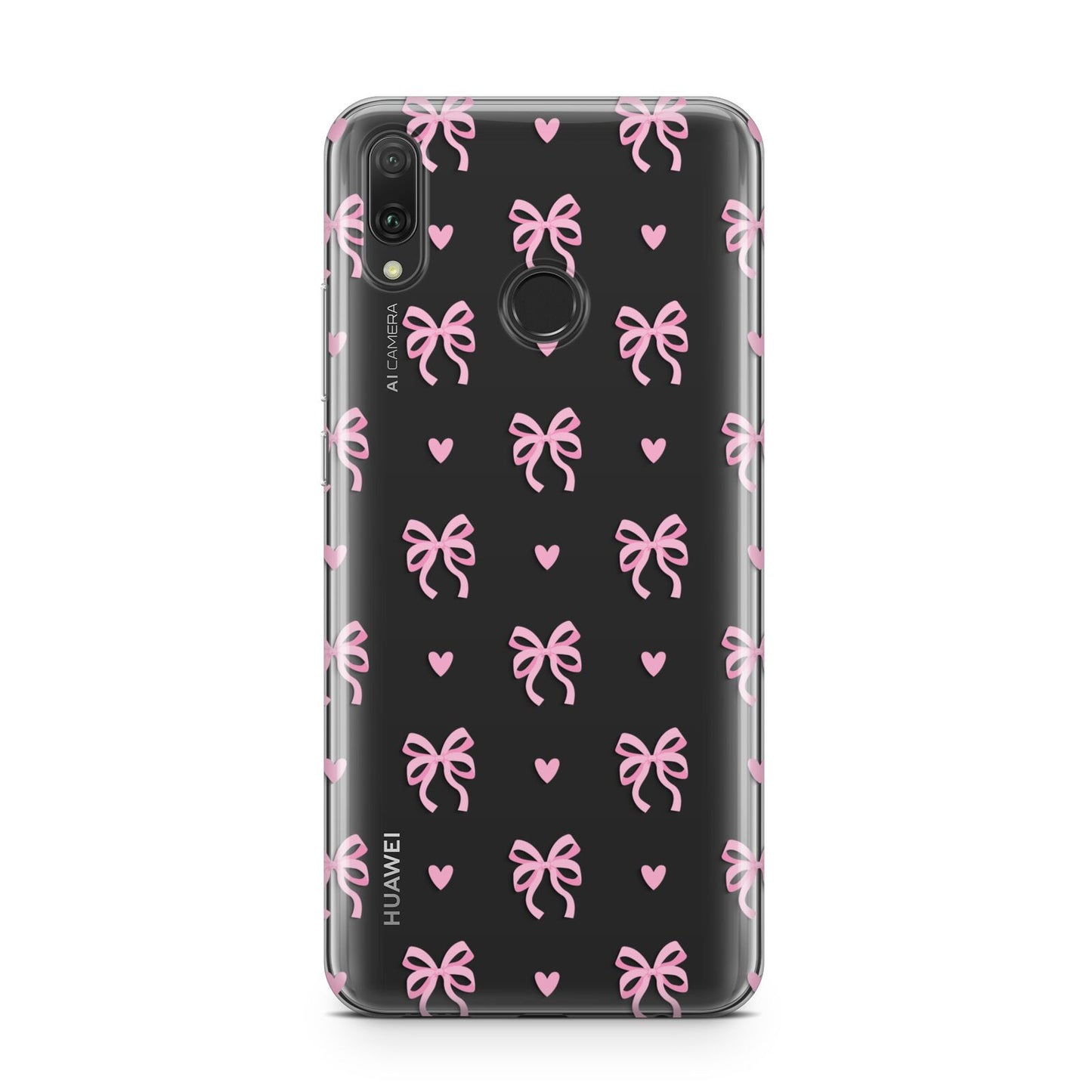 Pink Bow and Heart Huawei Y9 2019