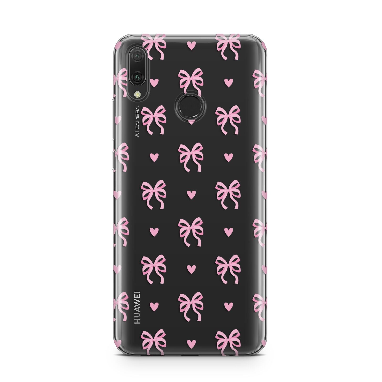 Pink Bow and Heart Huawei Y9 2019