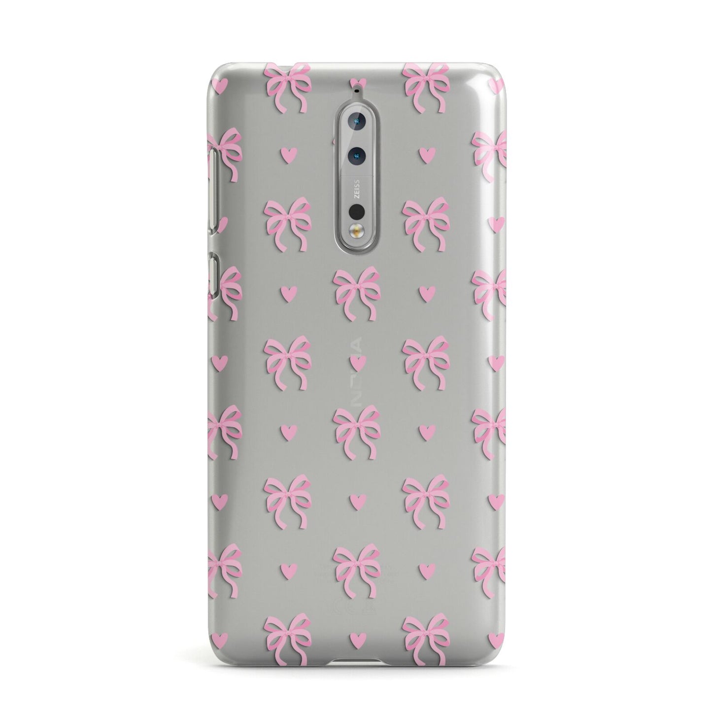 Pink Bow and Heart Nokia Case