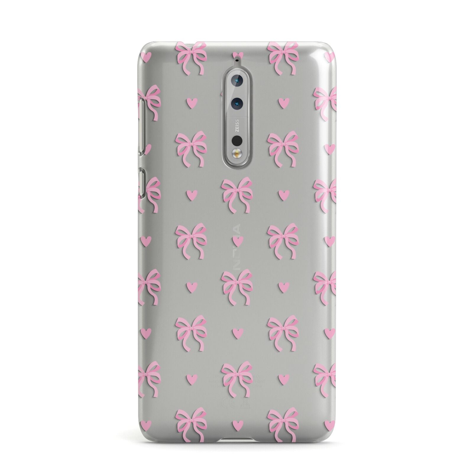 Pink Bow and Heart Nokia Case