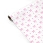 Pink Bow and Heart Personalised Gift Wrap