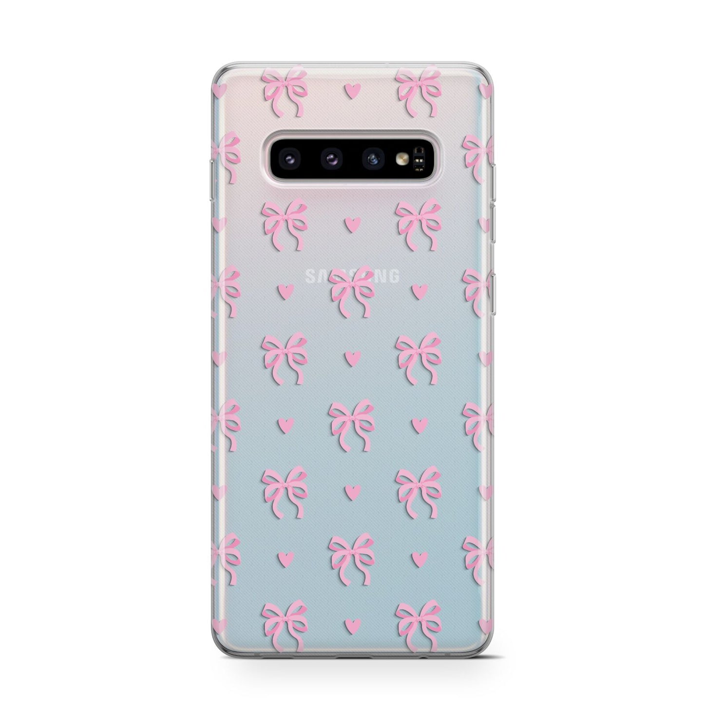 Pink Bow and Heart Protective Samsung Galaxy Case