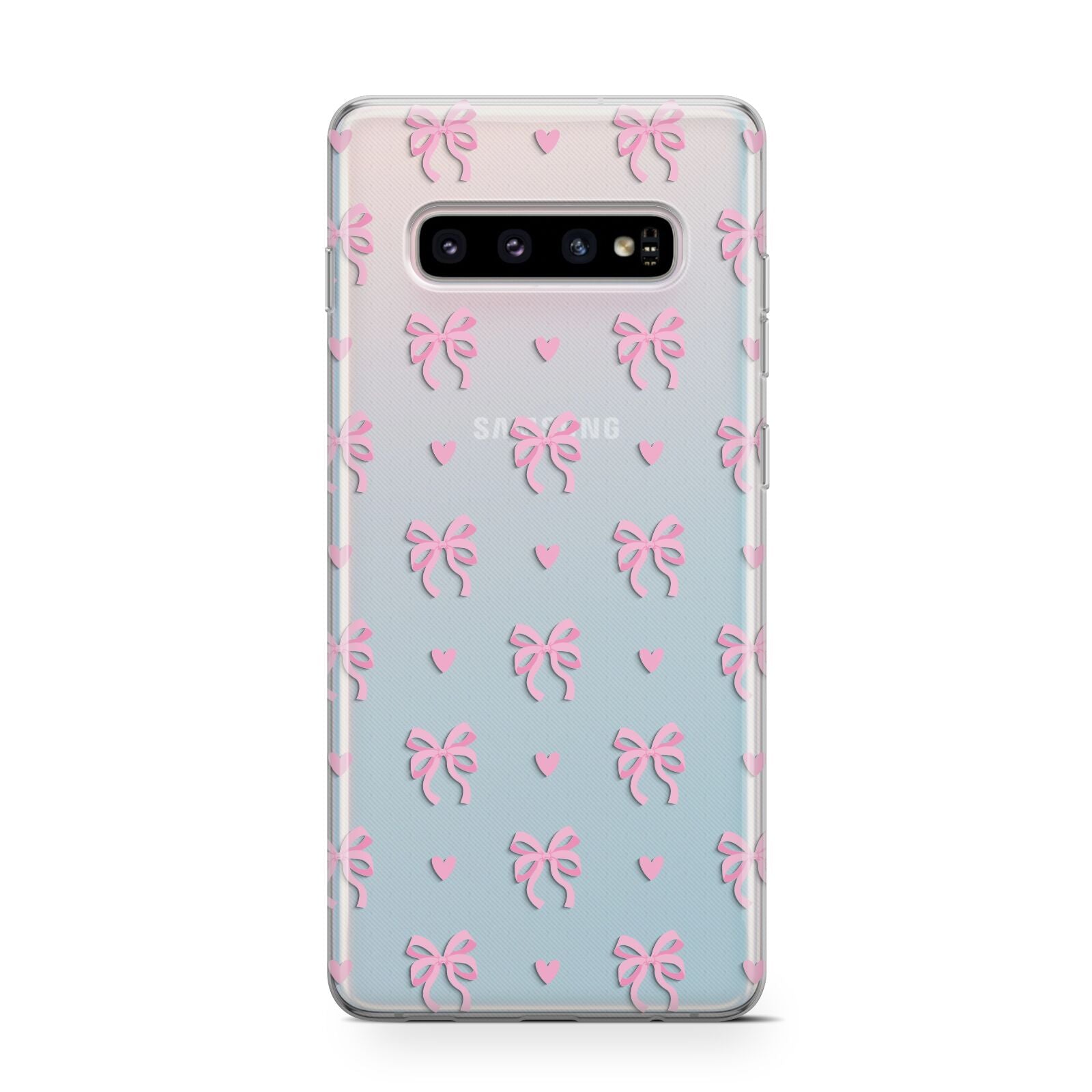 Pink Bow and Heart Protective Samsung Galaxy Case