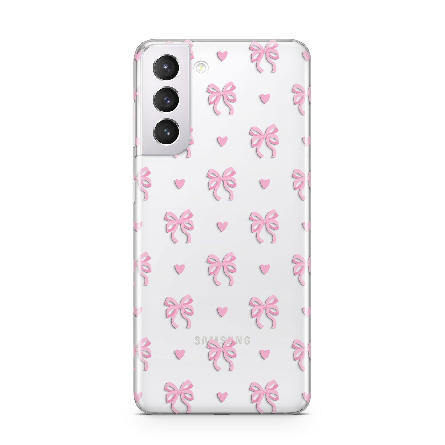 Pink Bow and Heart Samsung S21 Case