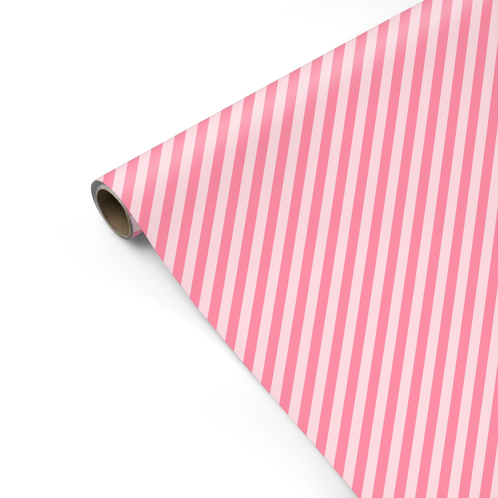 Pink Candy Stripe Personalised Gift Wrap