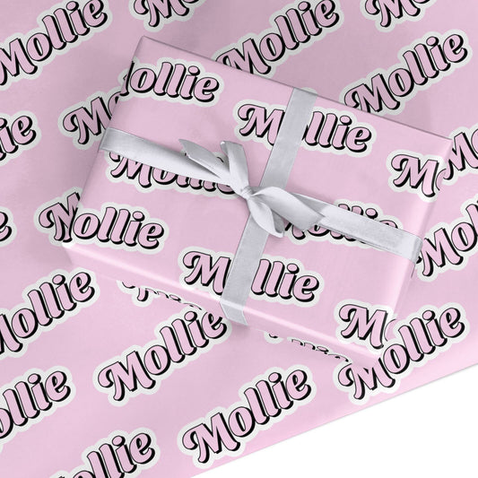 Pink Custom Custom Wrapping Paper