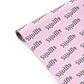 Pink Custom Personalised Gift Wrap