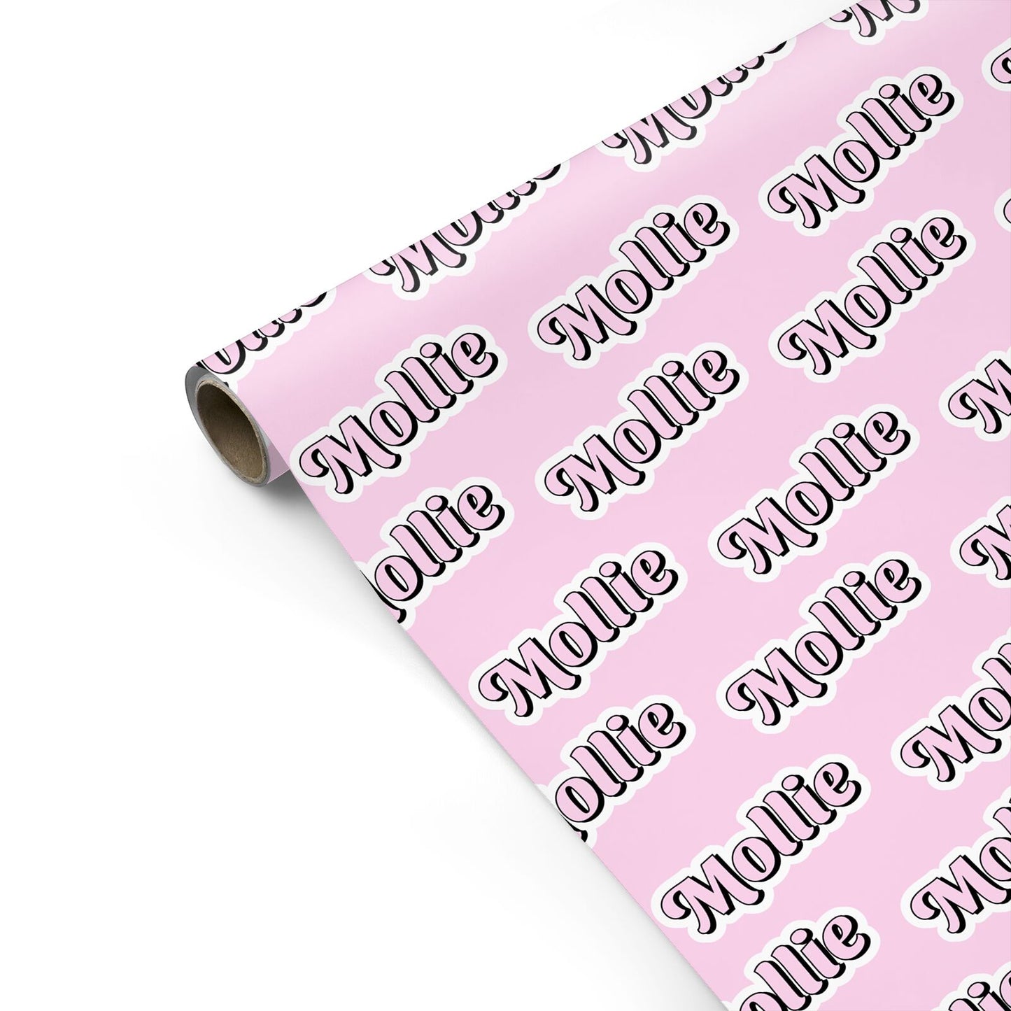 Pink Custom Personalised Gift Wrap