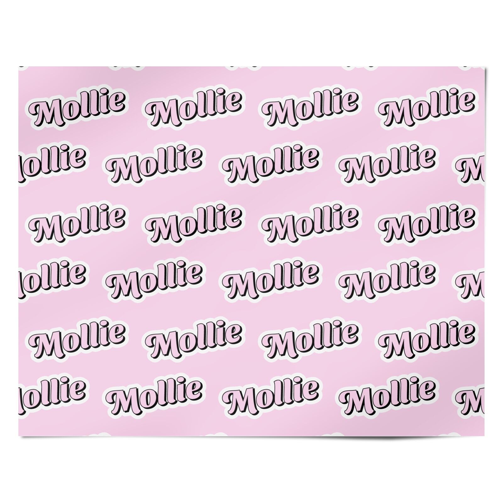 Pink Custom Personalised Wrapping Paper Alternative