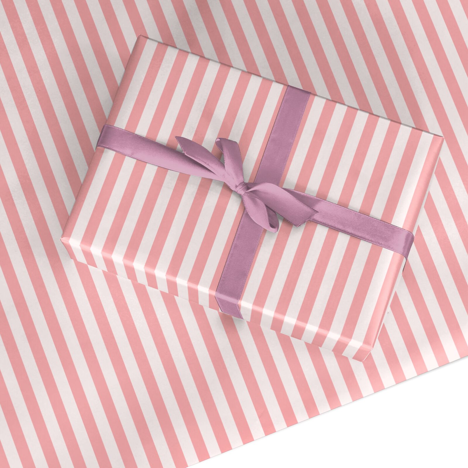 Pink Stripe Custom Wrapping Paper