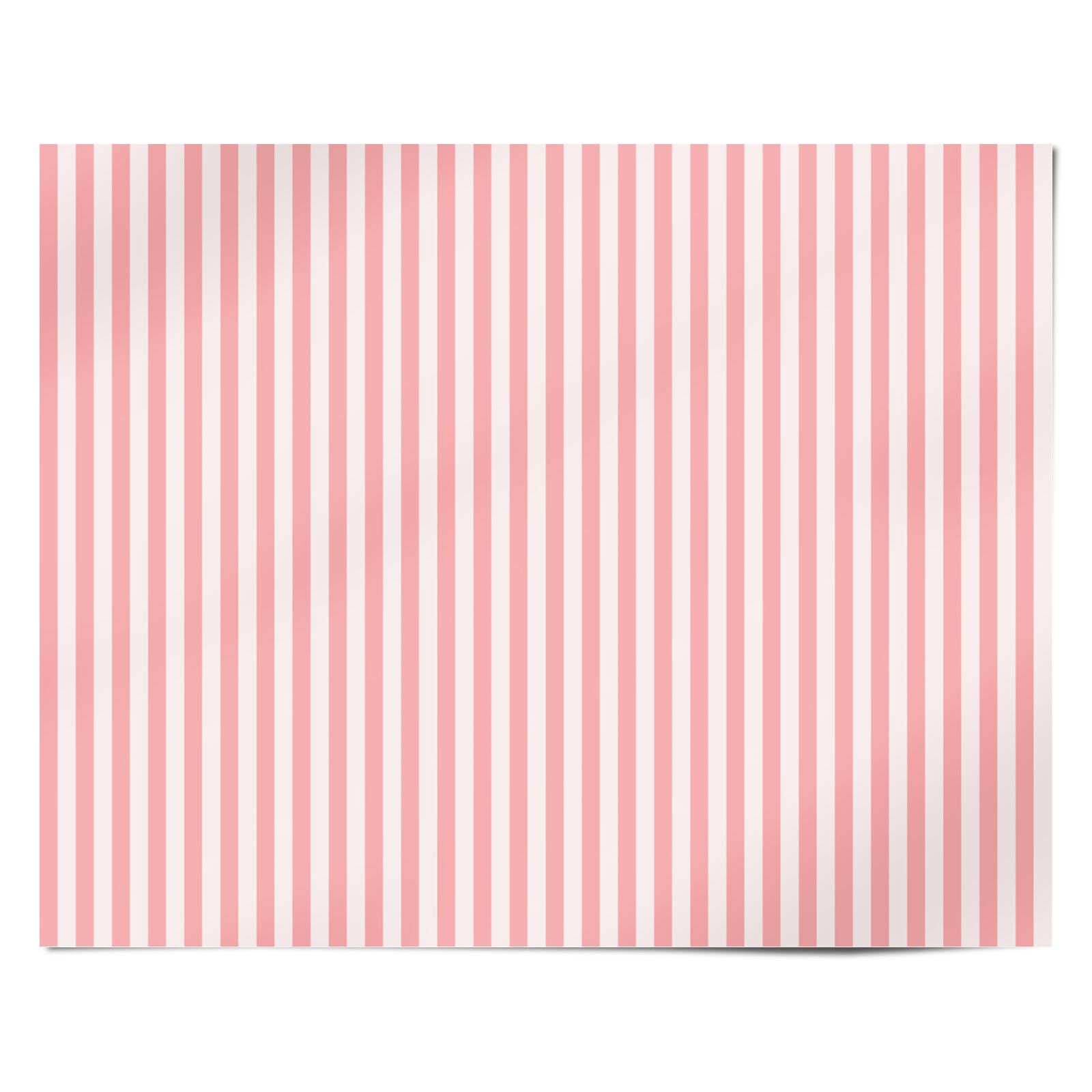 Pink Stripe Personalised Wrapping Paper Alternative