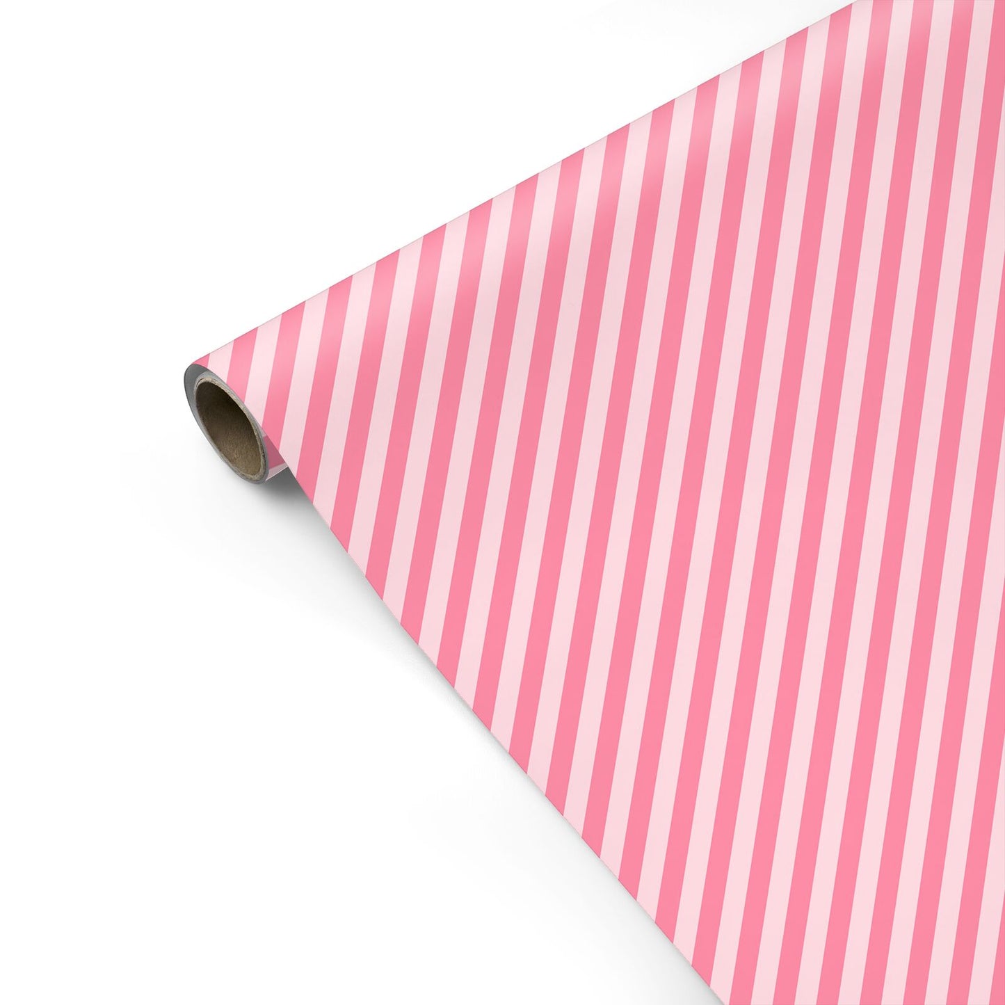 Pink Striped Personalised Gift Wrap