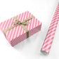 Pink Striped Personalised Wrapping Paper