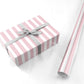 Pink Stripes Personalised Wrapping Paper