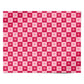 Pink and Red Checker Heart Personalised Wrapping Paper Alternative