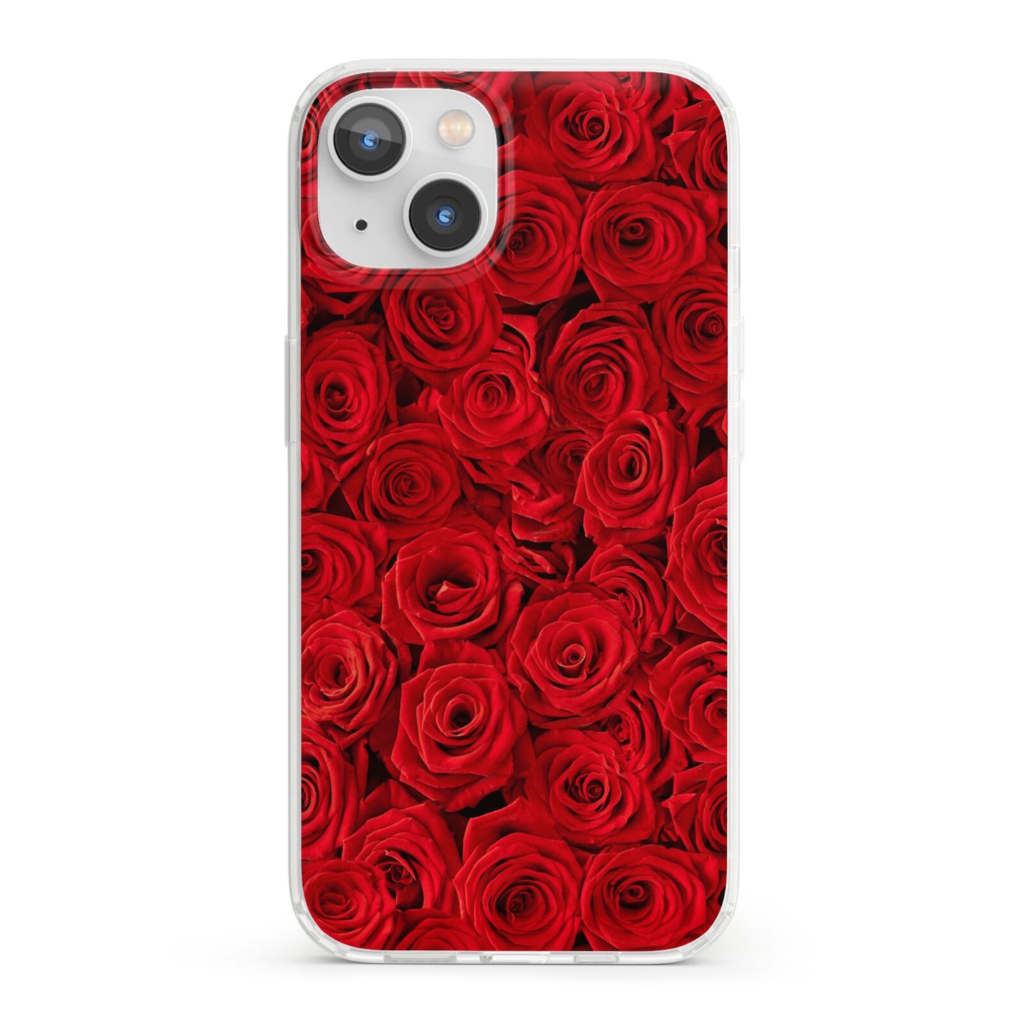 Red Rose iPhone 13 Clear Bumper Case