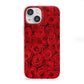 Red Rose iPhone 13 Mini Clear Bumper Case