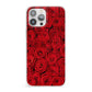 Red Rose iPhone 13 Pro Max Clear Bumper Case