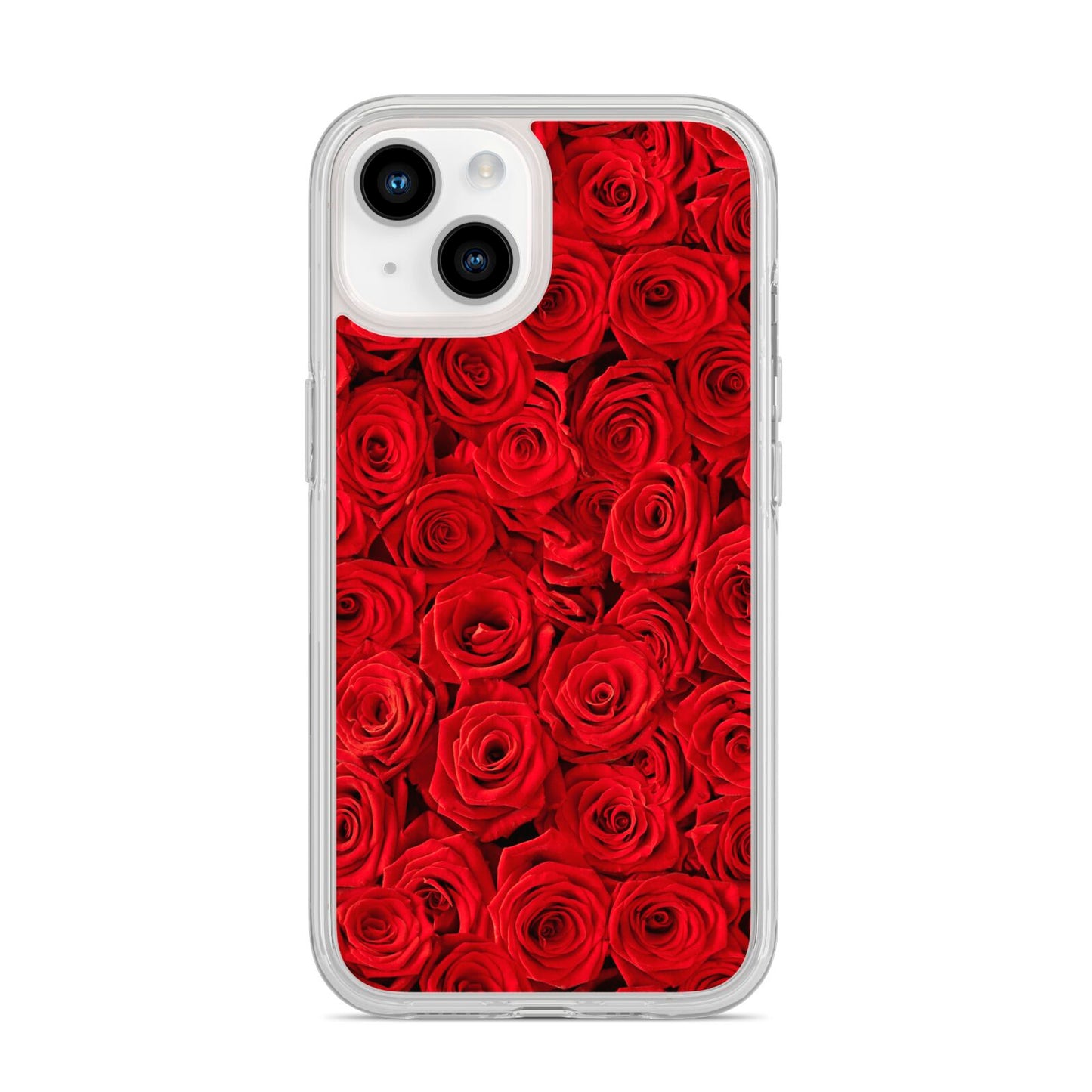 Red Rose iPhone 14 Clear Tough Case Starlight