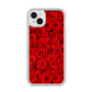 Red Rose iPhone 14 Plus Clear Tough Case Starlight