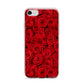 Red Rose iPhone 7 Bumper Case on Silver iPhone